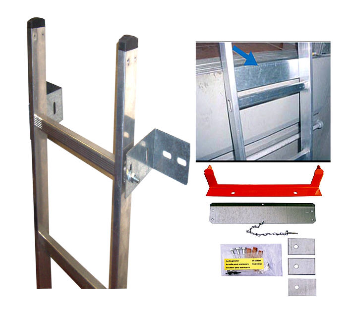 Combined Fixed And Removable Pit Ladder Kit Elevator Equipment